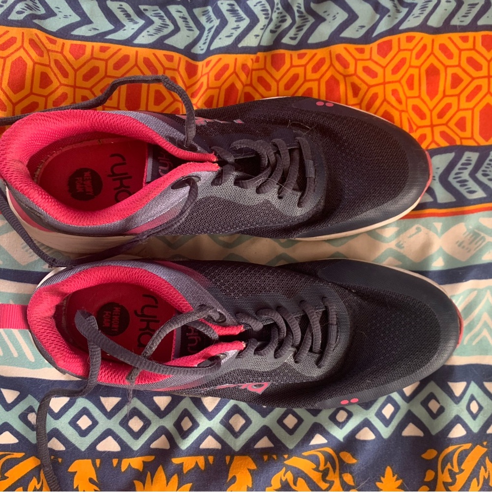 Ryka Pink and Black Sneakers